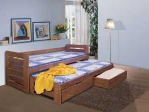 Dětská postel s přistýlkou a úložným prostorem TOMÍK