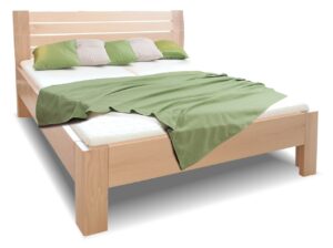 Zvýšená postel z masivu Hugo