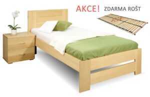 Dřevná postel s roštem Jirka
