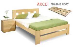 Dřevěná postel s roštem Barča