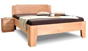 Dřevěná postel z masivu Kleopatra 1