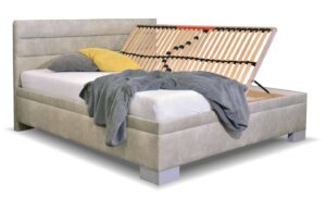Čalouněná postel s úložným prostorem Fontana