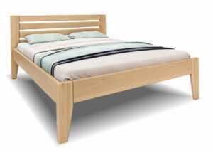 Vysoká dřevěná buková postel VANDA