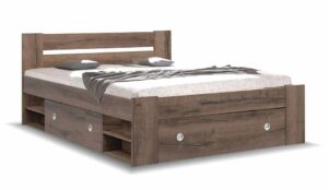 Zvýšená postel s úložným prostorem NEPOLI 160x200
