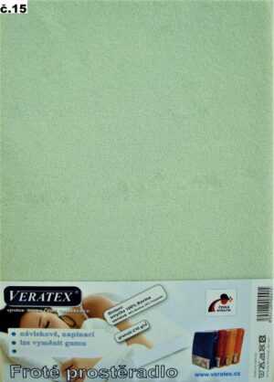 veratex Froté prostěradlo 140x200/20 cm (č.15 sv.zelená)