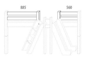 Zábrana C D916/BC - Domino