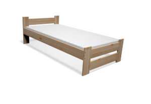 Expedo Postel z masivu STUDENT + rošt ZDARMA + pěnová matrace MORAVIA 16 cm