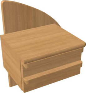Noční stolek JELÍNEK PAVLA pravý Materiál: Dub