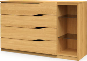 Komoda JELÍNEK ELEN H25 Z4N Materiál: Dub