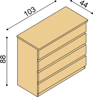 Komoda JELÍNEK DITA / DALILA CINK I2Z4 Buk