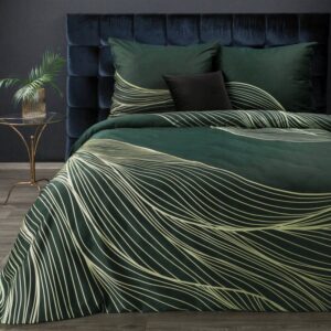 ArtFir Povlečení na dvojlůžko PREMIUM 3 | tmavě zelená 160 x 200 cm