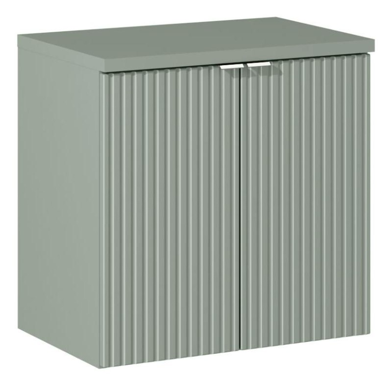 ArtCom Koupelnová skříňka s deskou LINE Reed Green D60/2 | 60 cm