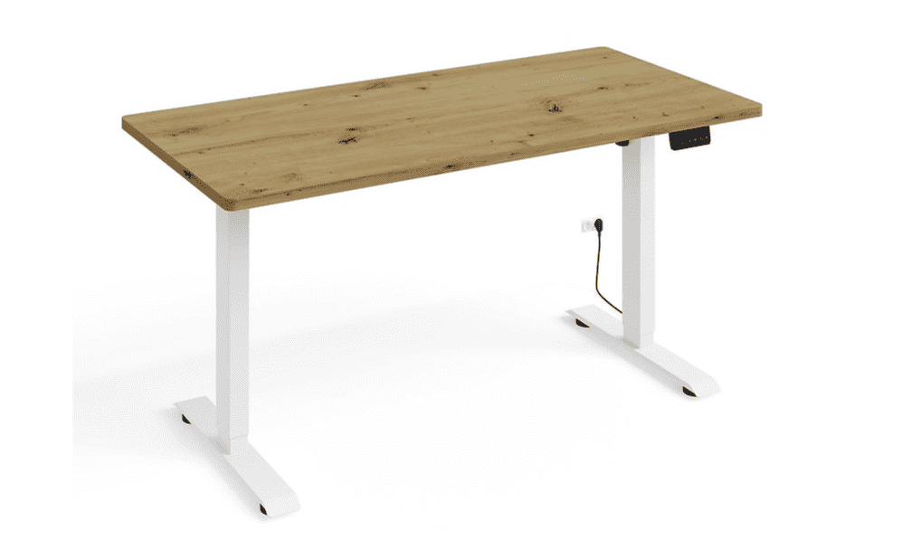 ARTBm Psací stůl BIMOTION | dub artisan 140 x 70 cm Barva: Bílé nohy