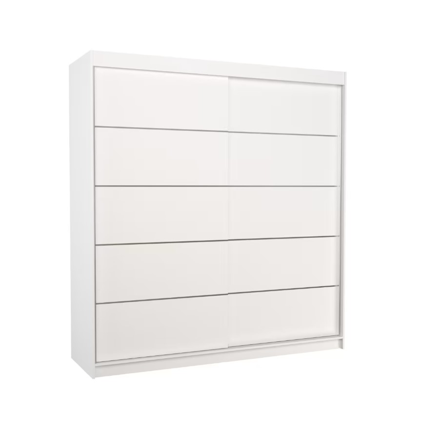 ArtAdrk Šatní skříň ESTEVA | bílá 200 cm