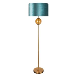 ArtFir Stojící lampa MUSA 02 | tyrkysová 46 x 165 cm
