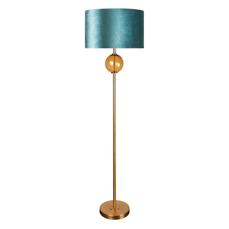 ArtFir Stojící lampa MUSA 02 | tyrkysová 46 x 165 cm