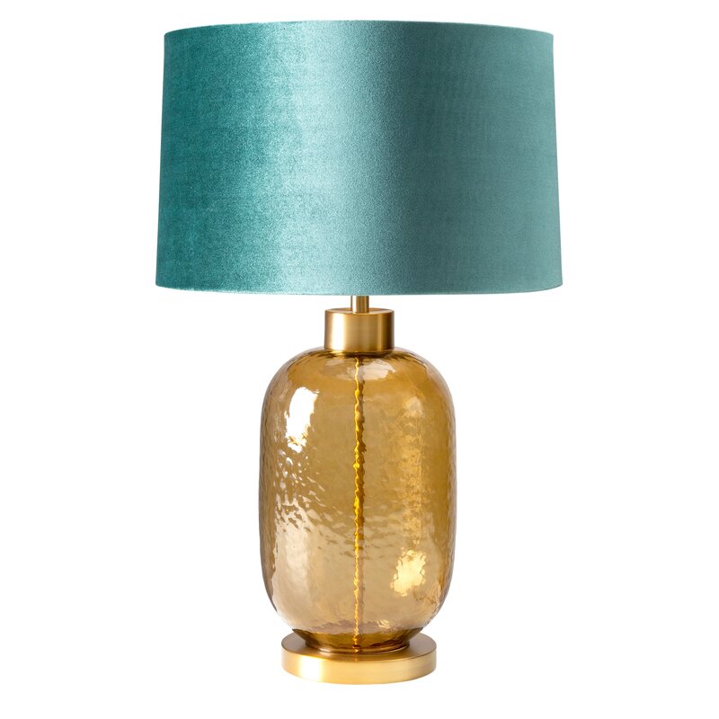 ArtFir Stolní lampa MUSA 01 | tyrkysová 40 x 69 cm