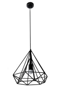 ArtFir Závěsná lampa WIRE 03 | stříbrná 36 x 62 cm