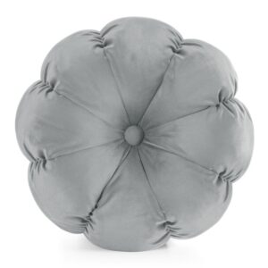 ArtFir Polštář FLOWER 41 | stříbrná 37 cm