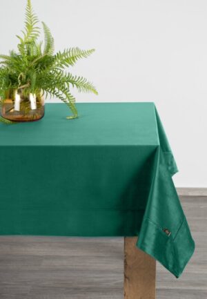 ArtFir Ubrus VELVET | tmavě zelená 145 x 220 cm