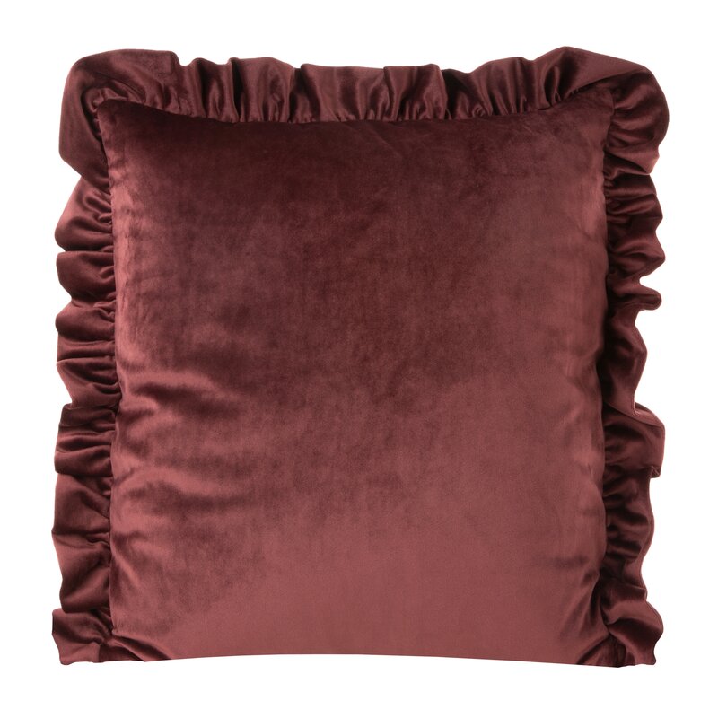 ArtFir Povlak na polštář VELVET 25 | červená 45 x 45 cm