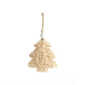 ArtFir Vánoční dekorace STROMEK 428B | béžová 16 x 8 cm