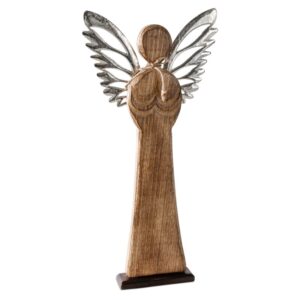 ArtFir Vánoční dekorace ANJEL 9 | hnědá 27 x 5 x 55 cm