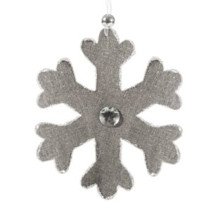 ArtFir Vánoční dekorace ALAN 01 | šedá 16 cm