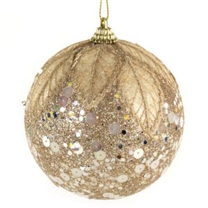 ArtFir Vánoční dekorace KOULE 41B | šampaň 10 cm