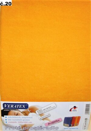 veratex Froté prostěradlo 80x200/25cm (č.20-meruňkové)