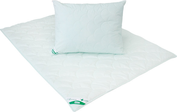 Akční set Materasso klasik aloe vera letní přikrývka a polštář Rozměr: set 140x200 cm + 70x90 cm