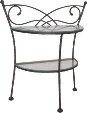 IRON - ART Noční stolek IRON-ART ANDALUSIA barva kovu: rustikální hnědá