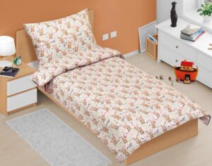 veratex Povlečení bavlněné Junior velikonoční zajíček 140x200