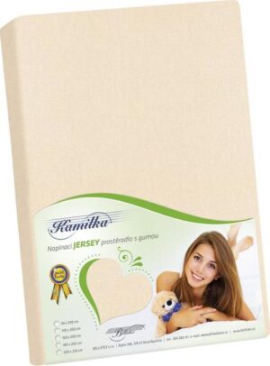 veratex Prostěradlo jersey smetanová 90x200 cm