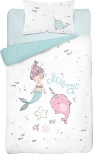 Detexpol Povlečení do postýlky 100x135+40x60 Mermaid 3147B