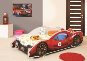 Artplast Dětská postel AUTO MINI MAX | červená 80 x 160 cm