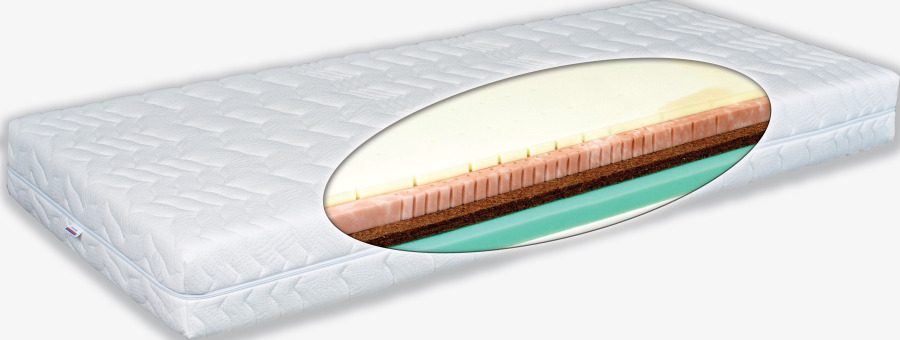 Matratex Matrace Latex Zone Green hard / soft Rozměr: 100 x 200 cm
