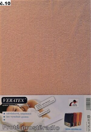 veratex Froté prostěradlo 200x240 cm (č.10-starorůžová)
