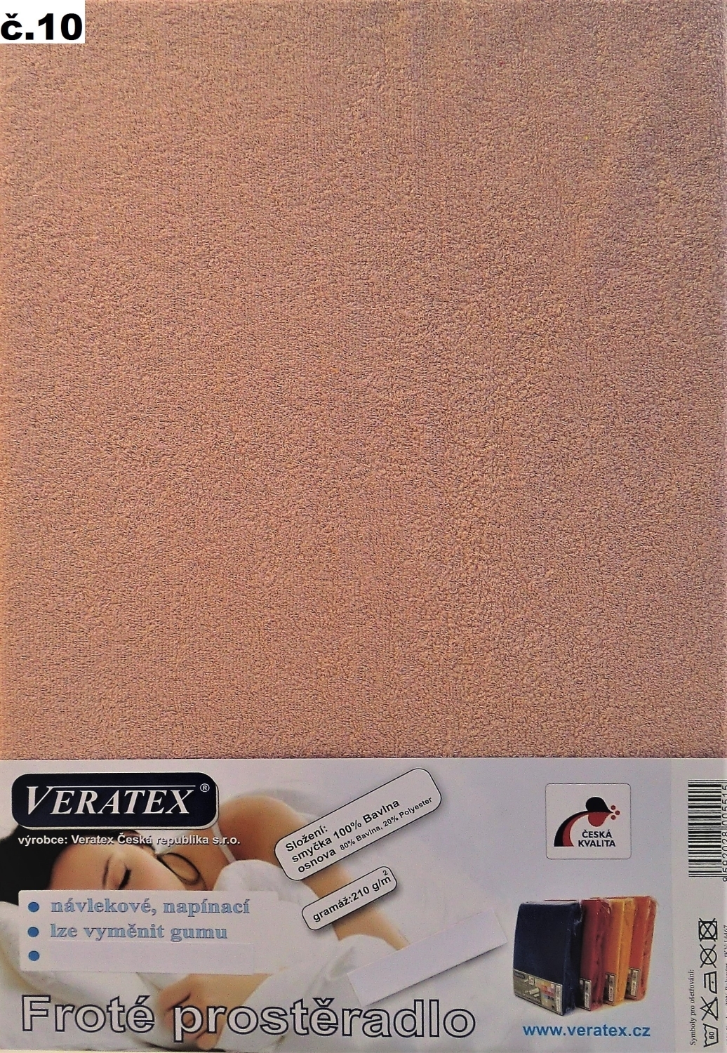 veratex Froté prostěradlo 200x240 cm (č.10-starorůžová)