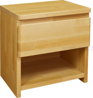 Purtex noční stolek jedna zásuvka LUX Materiál: Dub
