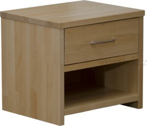 Purtex noční stolek jedna zásuvka Obi Materiál: Dub