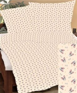 veratex Bavlněné povlečení 70x90-140x200cm lososový pejsek