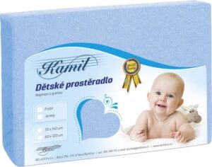veratex Dětské jersey prostěradlo sv.modrá 60x120 cm