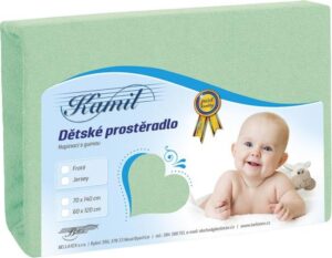 veratex Dětské jersey prostěradlo sv.zelená 70x140 cm