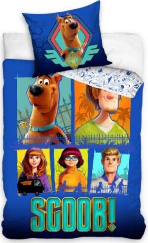 Tiptrade Dětské povlečení 140x200 + 70x90 Scooby Doo Modrá