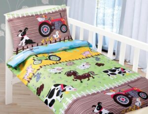 veratex Dětské povlečení bavlna Agáta farma 90x135