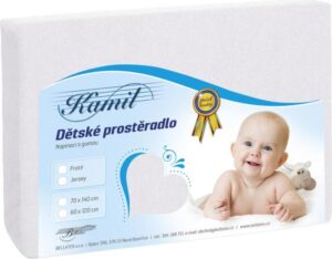 veratex Dětské jersey prostěradlo bílá 60x120 cm