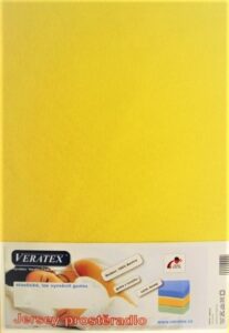 veratex Jersey prostěradlo 80x220 cm (č. 6-stř.žlutá)