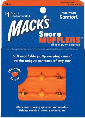 Mack´s Špunty do uší na spaní Mack's Snore Mufflers™ Množství: 2 páry