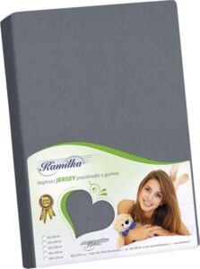 veratex Prostěradlo jersey tmavě šedá 100x200 cm